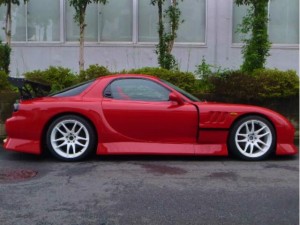 Bn Sports side Rx7 side white wheels